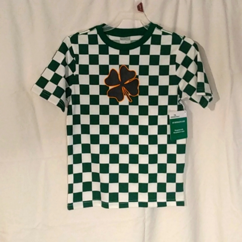 Kids Better Cotton Celebrate! Size S (6-7), multi-checker, Tee Shirt